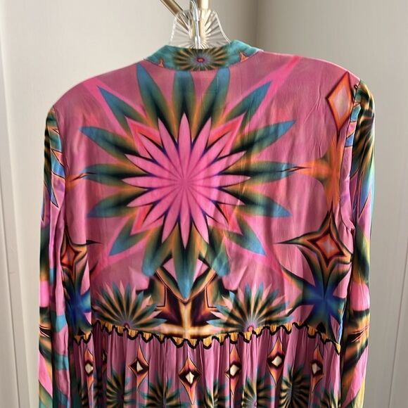 Siddhartha Bansal Mixed Print Button Front Maxi Dress size small worn once - Picture 15 of 15